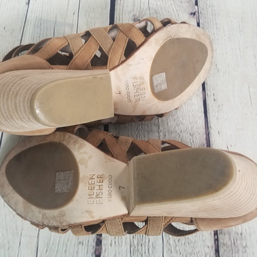 Eileen Fisher Oodle Sandal sz 7 - Picture 7 of 8